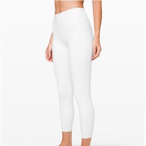 Lululemon perfect condition white hi rise leggings